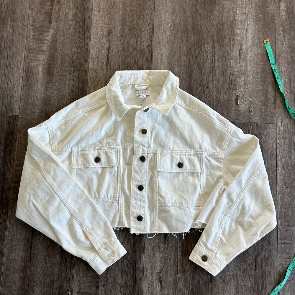 Top Shop Cropped Denim Jacket